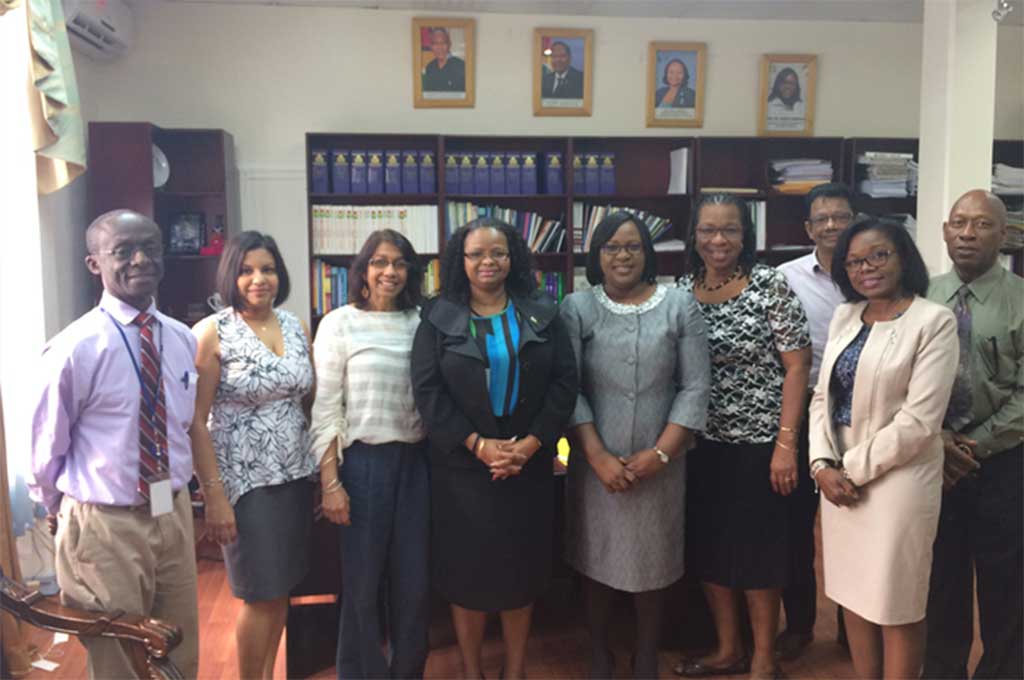 Project team members meet with Guyana’s Ministry of Public Health 